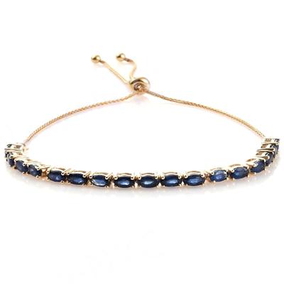 צמיד טניס ספיר כחול - כסף סטרלינג 925