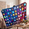 Blox Fruits Personalized Flannel Blanket, Custom Printed Text Name, Warm Soft Blanket For Couch Bed