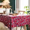 Tablecloth Cotton and Linen Printed Blue and White Porcelain Retro Tablecloth Restaurant Cloth Tablecloth