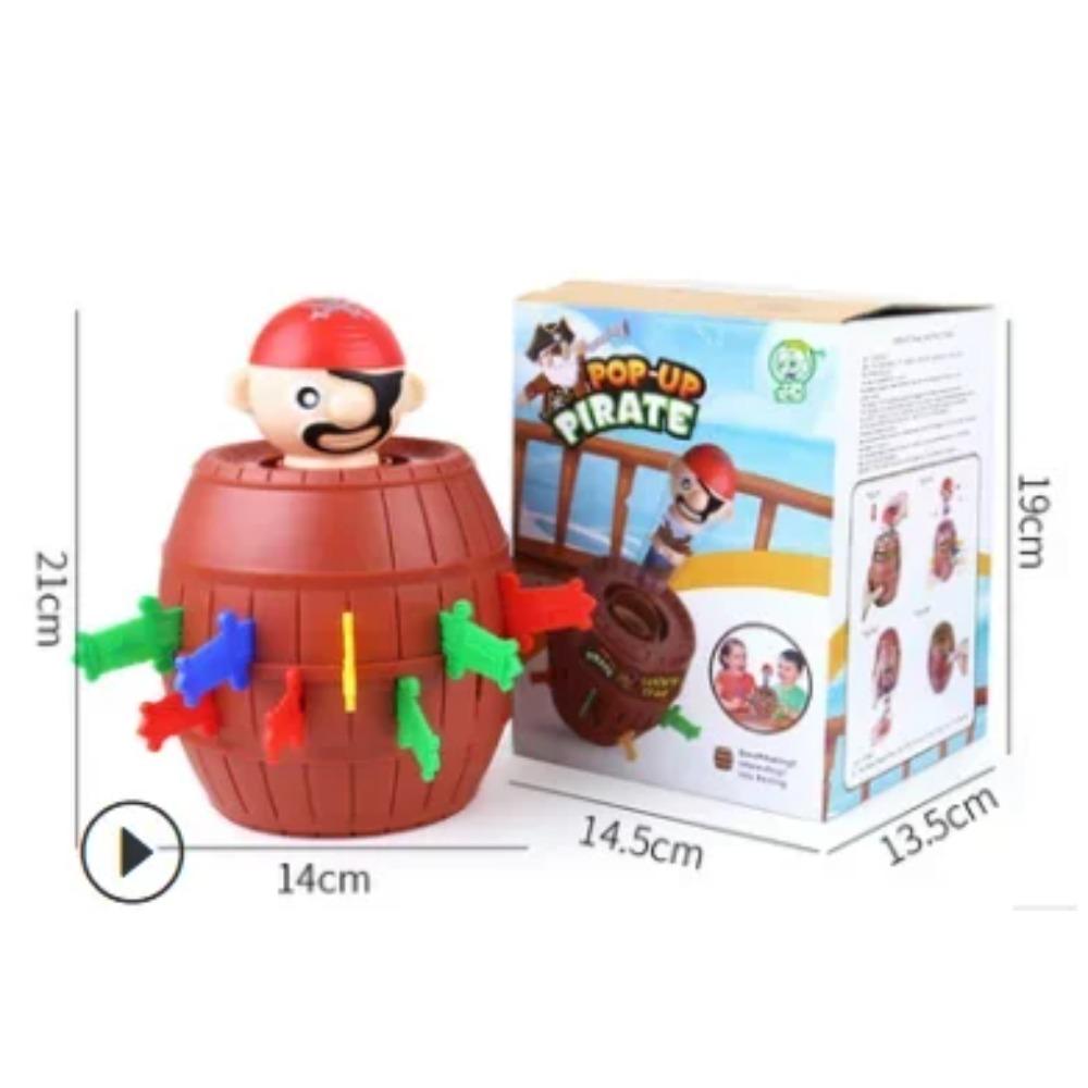 

Pirate Barrel Strategy Game- Turn-based sword play blends psychology & probability for family battles Large