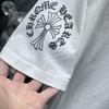 8010 CHROME HEARTS 2025 Sommer Neue Hochwertige Baumwolle Rundhals Lose Große Größe männer und frauen T-shirt Paar t-shirt