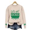 Unisex Simple Round Neck Letter Print Sweatshirt