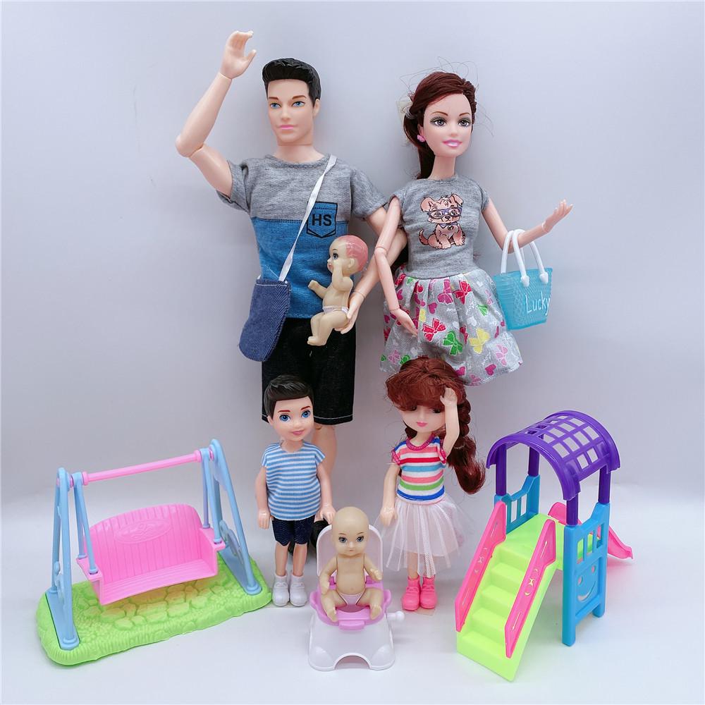 Pregnant Barbie Doll with Baby, Family of Five Set, Perfect Playhouse Gift for Kids
