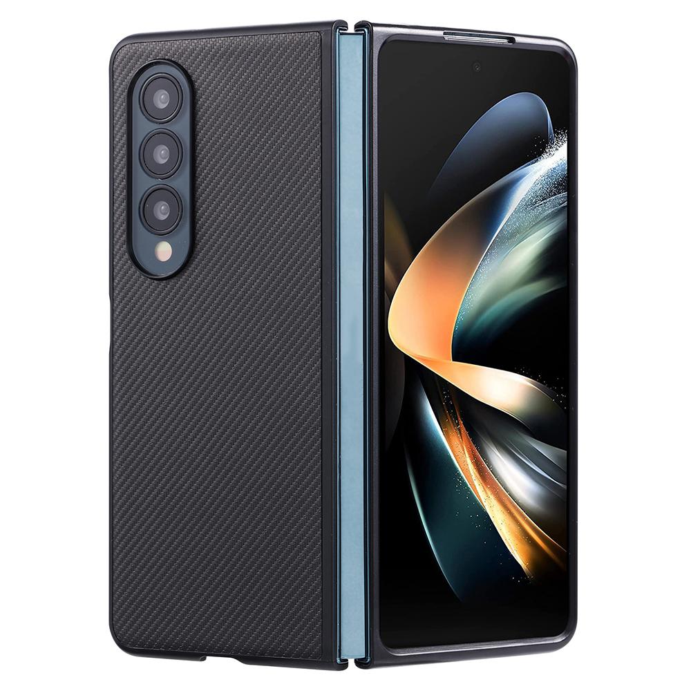 VILI TC Series for Samsung Galaxy Z Fold4 5G Phone Case Kevlar Fiber Leather Coated PC+TPU Cover