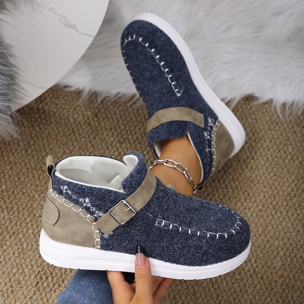 Fashion 2024 New Women's Sneakers Retro Women's Ankle Boots Trend Round Head Platform Boots Comfortable  Fashion Women Shoes Size 36-43