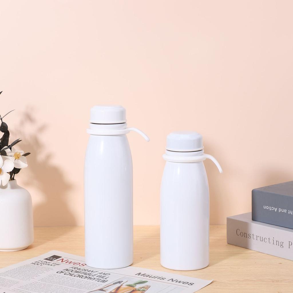 350/450ml New High-value Portable Sports Water Cup Milk Water Bottle Macaron 304 Stainless Steel Insulated Bottle Gift Water Cup