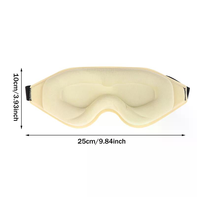 3D Cooling Eye Mask Sleep Mask Pressure-Free & Light Block-Out Eye Mask for Sleep with Easy Adjustable Elastic Strap