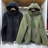 Men's Winter Fleece Hooded Top: Windproof, Faux Lambswool-Style Fleece Casual Long-Sleeve Jacket
