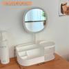 Multifunctional Makeup Organizer with Mirror and Skincare Storage