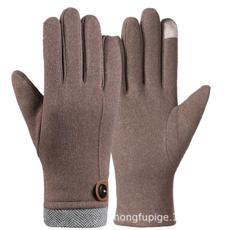 Warm gloves women's fleece cold-proof outdoor riding electric car rabbit down bow autumn and winter gloves
