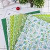 7Pcs 25x25cm Floral Patchwork Cotton Fabric Plain Cloth for DIY Sewing Quilting