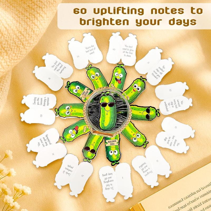 60 Positive Pickle Emotional Cards Affirmation Cards Encouraging Quotes Motivational Greeting Cards Mom Gifts Birthday Christmas