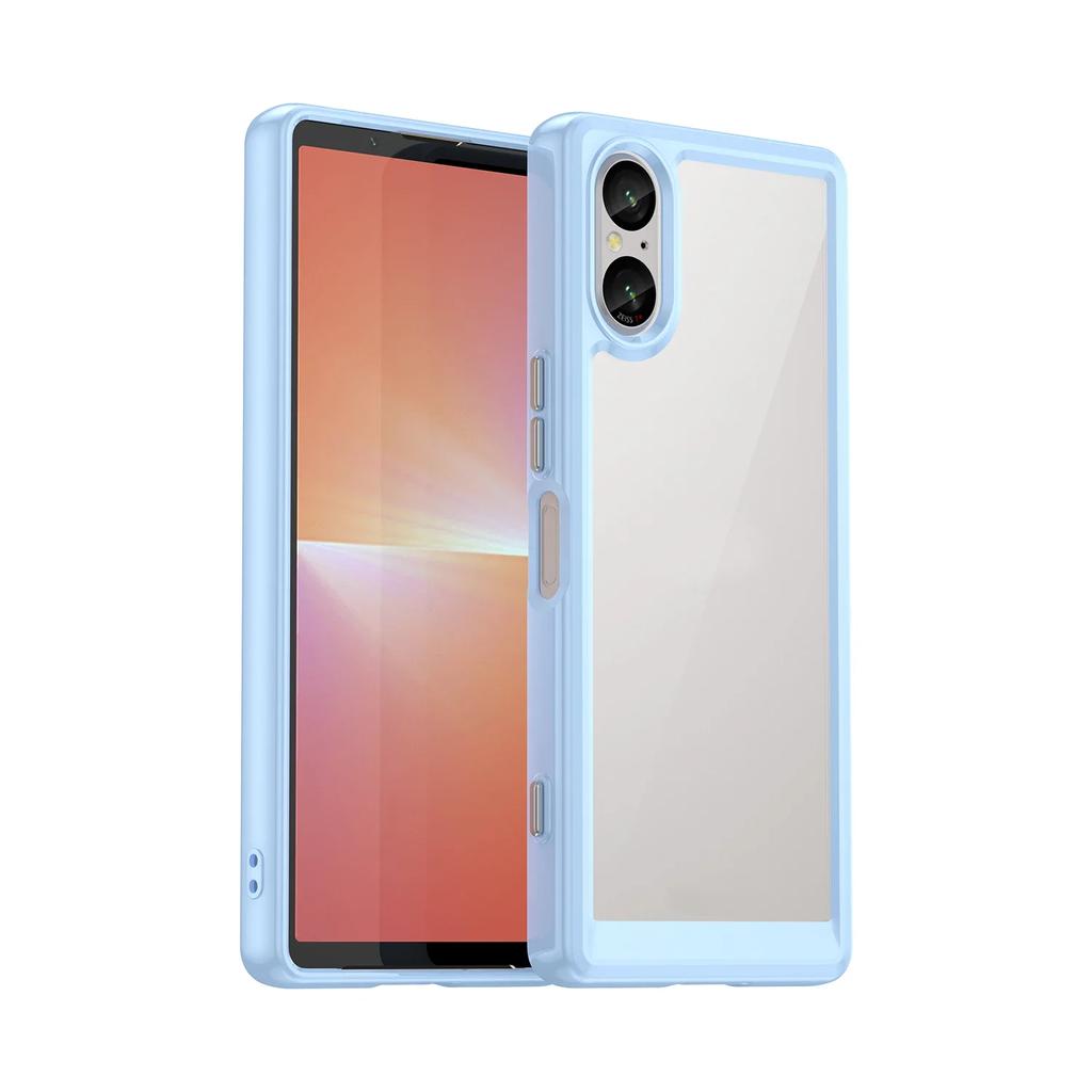 Colorfull Transparent TPU Case for Sony Xperia 10 1 VI 5 V Protective Cover Shockproof Clear Frame Fundas Coque Capa Shell