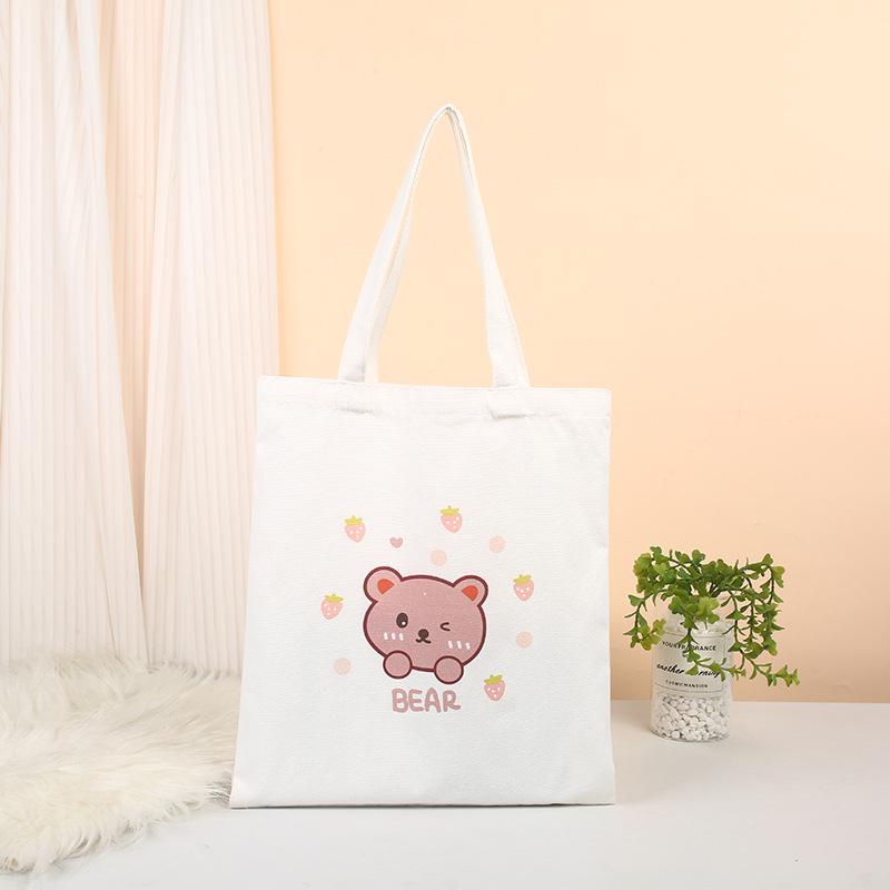 Custom Eco-Friendly Canvas Tote Bag with High-End Feel and Logo for Advertising and Shopping.