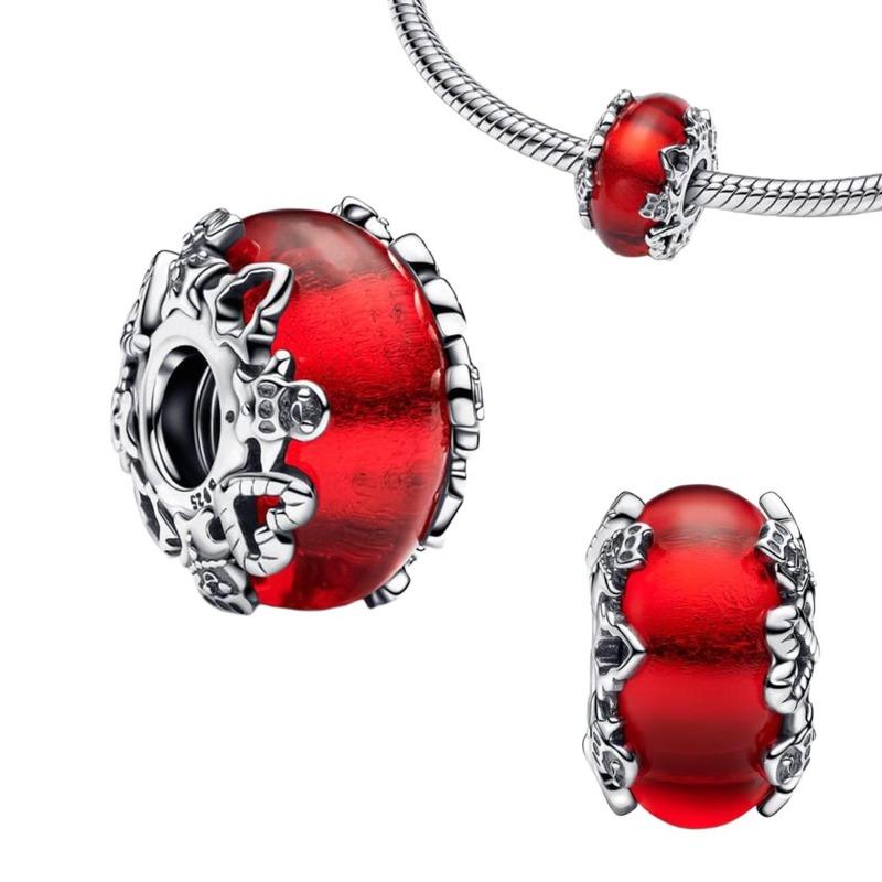 Original Copper Red Charms Heart Cherry Strawberry Flower Fish Beads For Necklace Diy Bracelet Present Jewellery