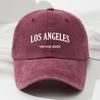 Unisex 'Los Angeles' Vintage Print Baseball Cap Adjustable Outdoor Sports Hat