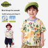 KuWaMi Boys' Summer Cartoon Print T-Shirt