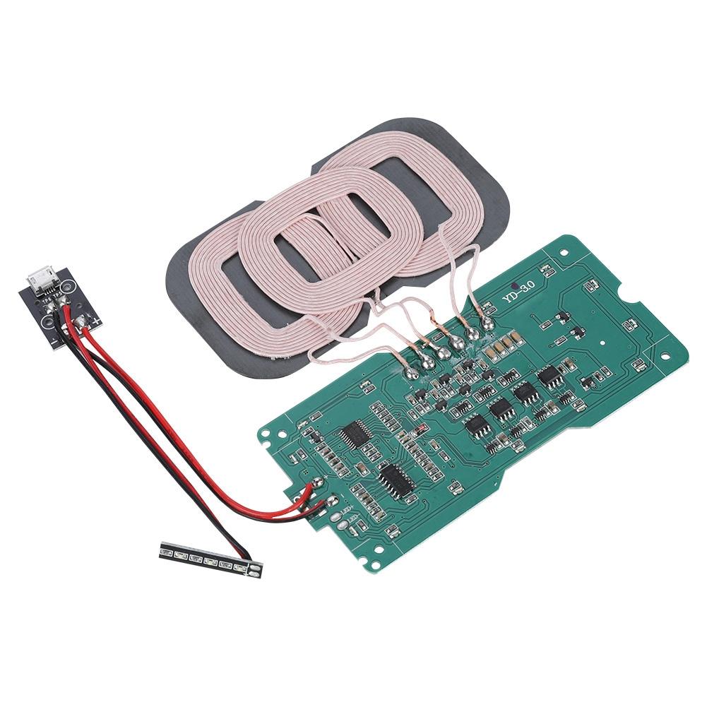 QI Standard  DIY Module  DIY QI Standard 3 Coil Wireless Charging Transmitter Module Circuit Board Coil