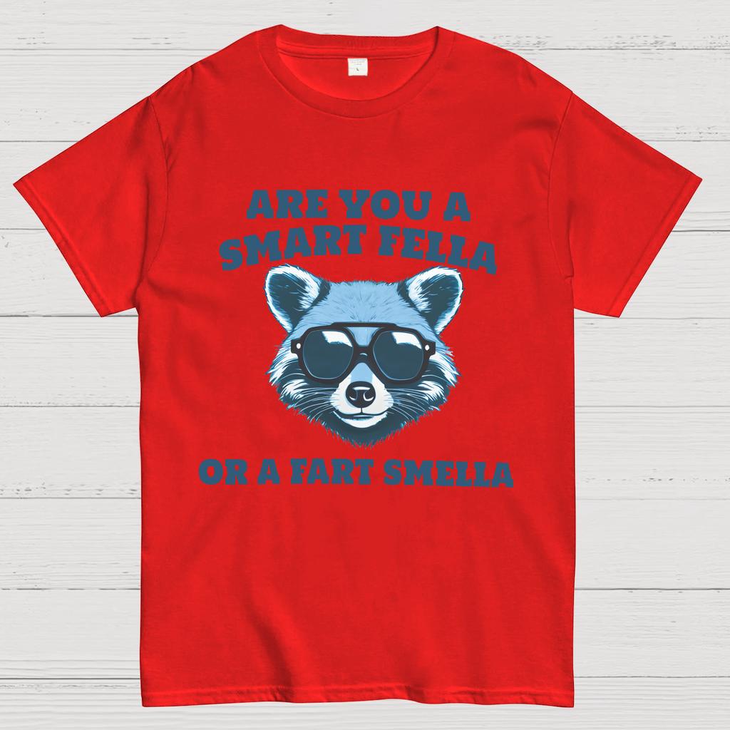 Are You A Smart Fella Or Fart Smella Cotton Summer Casual Cool Loose T-Shirt