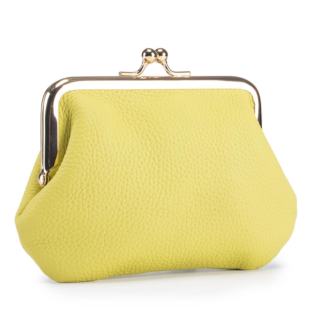 

Модная золотая сумка-клип, короткий маленький кошелек большой вместимости, европейский и американский многофункциональный кошелек для мелочи, простая сумка для хранения жёлтый