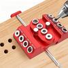 Aluminum Alloy Self Centering Dowel Jig W/ Positioning Rod, for Flat Round Corner Drilling Cable Railing & Woodworking Project