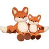 Peluche Volpe Carino e Soffice 35cm/50cm Bambola Imbottita Arancione Cartone Animato Giocattolo per Calmare Bambini Regalo di Compleanno