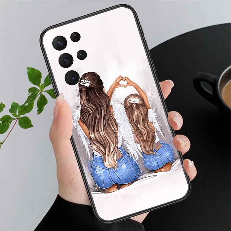 Mother Mom Daughter Son Phone Case for Samsung Galaxy A35 A55 A54 A15 A25 A05s A05 A22 A24 A52 A33 A34 M34 M14 M54 M23