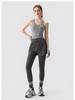 Women's High Waist Hip-Lift Yoga Pants, Quick-Dry, Two-Piece Look, for Autumn/Winter Running & Training.