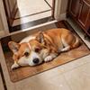 3D Realistic Dog-Shaped Doormat, Home Entryway Mat, Household Diatomaceous Earth Absorbent Non-Slip Foot Mat, Cute Bedroom Rug