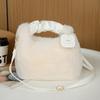 1 Pcs Fashionable Plush Messenger Bag Imitation Fur Women's Bag Autumn And Winter Retro Handbag Lady Plush Handbag Party