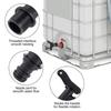 Outlet Taps for Rain Butt 3/4Inch Plastic Replacement Tap with Seal Lock Nut for Rainwater Butt Water Tank Accessories