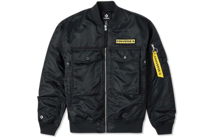 Converse MILITARY PACK Jackets Men s Black Baseball Collar Moderate Workwear 10023761-A03 S
