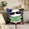 Cut Funny Small Panda Cartoon Printing Pillowcase Customized Pillow Cover for Sofa Home Decor