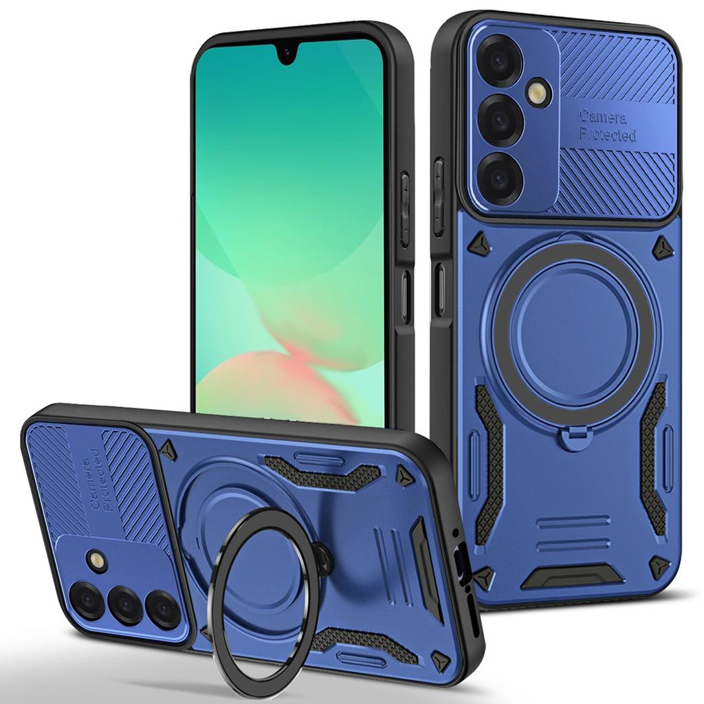 For Samsung Galaxy S26+ Magnetic Case Shockproof TPU + PC Phone Back Cover with Kickstand