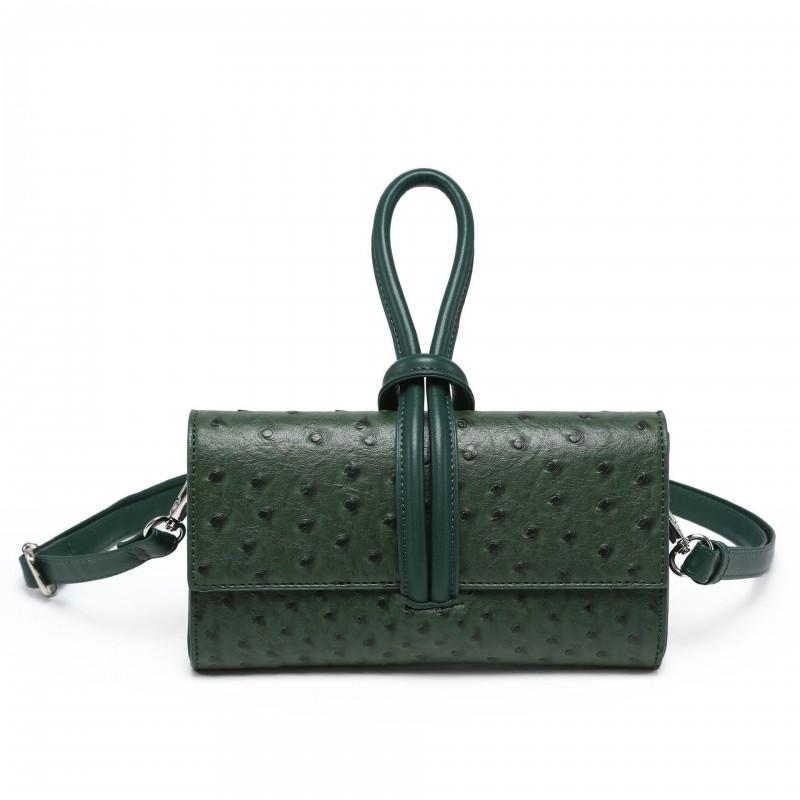 Womens Small Crossbody Bag Ostrich Mini Handbag Trendy PU Leather Daily Use