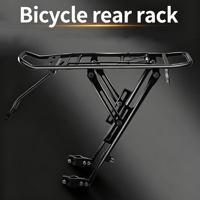 Universal Metal Rear Bike Rack For Mountain And Road Cycles With 55Lbs Load Capacity