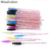200Pcs Eyelash Extension Disposable Eyelash Brush Mascara Stick Applicator Propeller Eyebrow Makeup Brushes Set Makeup Tools