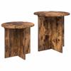 Side Table Set 2 pcs Smoked Oak Wood Based Material