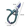 Multi-functional Garden Scissors Manual with Safety Buckle Stainless Steel Spring Gardening Pruning Shear Branch Plant Cutter
