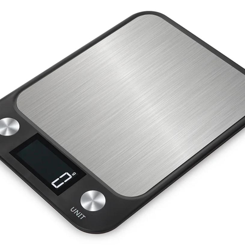 15kg/1g Kitchen Scale Food Scale Stainless Steel Kitchen Scale Waterproof Scale Digital Food Baking Milk Vegetable Weight Scales