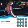 12Pcs No-Slip Cue Stick Wiping Powder Pool Table Cue Chalk Billiards Pool Cue Chalk For Pool Billiard Snooker