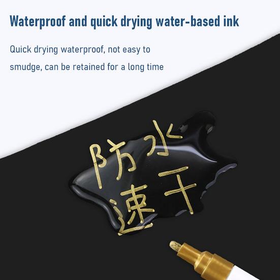 Tombstone Marker Pen Waterproof Headstone Marker for Restoring Faded Inscriptions Tombstone Engraving Highlight Pen