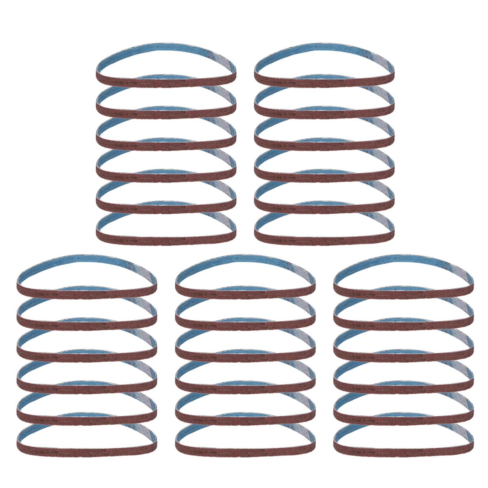 

30 шт. шлифовальных лент 3/8 x 14 дюймов, по 6 шт. каждой зернистости 60/80/120/150/240, шлифовальные ленты из оксида алюминия для шлифовки дерева и металла П