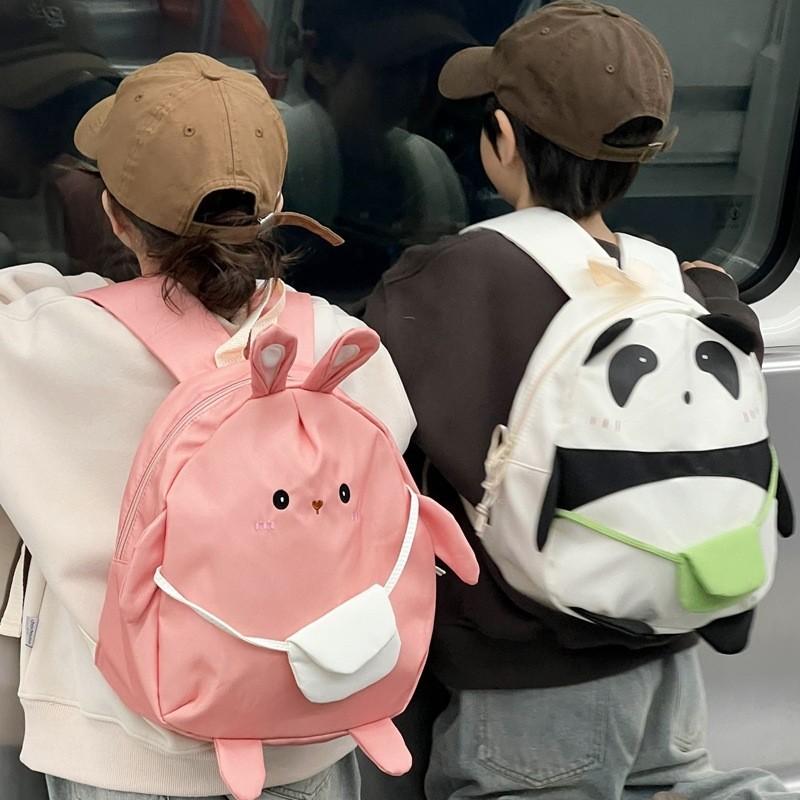 Cute Rabbit Backpack For Kindergarten Kids Modern Stylish Breathable And Lightweight Cotton School Bag