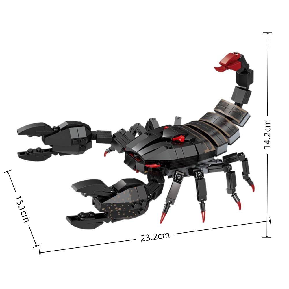 MOC Bionic Animal Figures Centipede Scorpion Spider Trilobites Building Blocks Model Set Educational Learning Toy for Kids