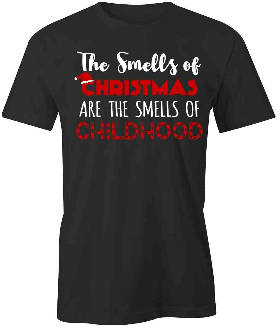 THE SMELLS OF CHRISTMAS TShirt Tee Short-Sleeved Cotton HOLIDAY S1BSA441 XXL