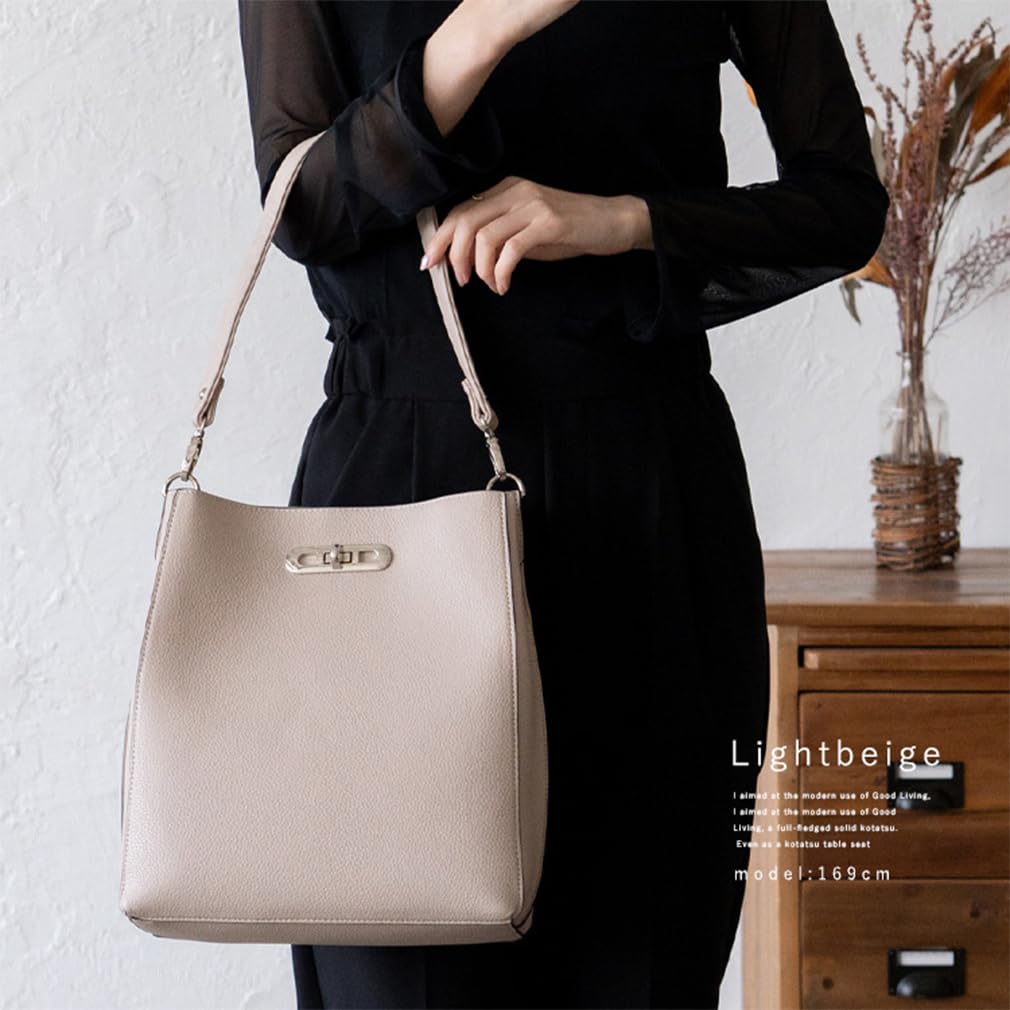 Vita Felice 3 Space Square Shoulder Bag for Women [VITAFELICE] inb-10104p (Light Beige)