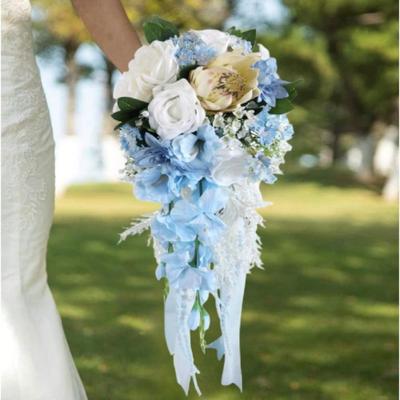 Wedding Bouquets for Bride Bride Bouquets Fake Flower Artificial Roses Flowers for Wedding Ceremony Wedding Flowers Spring Anniversary Outdoor Decor