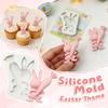 Cute Bunny Mold, Rabbits Silicone Form, Mould With Detailed Shape, DIY Candle Craft Tool, Bunny Molds With, Easter Craft Mold For Resin And Chocolate