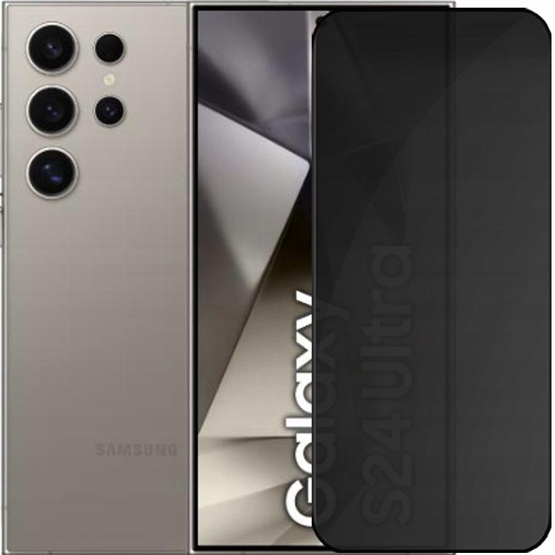 2x Anti-Spy Tempered Glass For Galaxy S24 ULTRA AntiSpy Protective